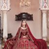 Maria B Red Chiffon Bridal Collection