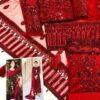 Maryam Hussain Red Dress Master Copy - Image 2