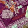 Sana Safinaz Purple Lawn Dress Replica - Image 3