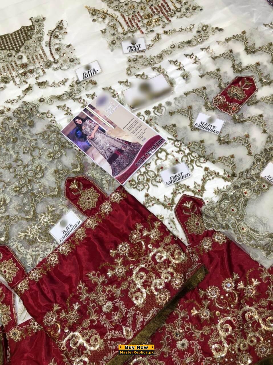Kashee White and Red Bridal Collection Replica - Master Replica Pakistan