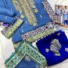 Anaya Blue and Gold Collection Chiffon Replica - Image 2