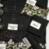 Designer Black Embroidered Suit Cotton Replica - Image 4
