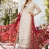 Maria B White Combination Dress Organza Replica