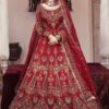 Maria B Red Bridal Collection Chiffon Replica