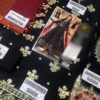 Maria B Black Embroidered Cotton Frock Replica - Image 3