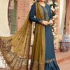 Maria B Blue Combination Chiffon Dress Replica - Pehnawa Boutique