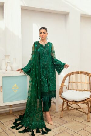 Maryam Hussain Net Dress Master Replica - Pehnawa Boutique