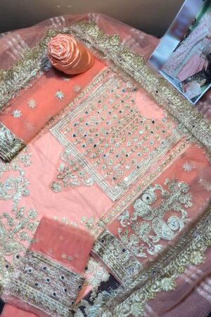 Maria B Net Bridal Dress Master Replica - Pehnawa Boutique