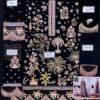 Afrozeh Black Chiffon Dress Master Replica - Image 2