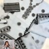 Agha Noor White and Black Dress Organza Replica - Image 4