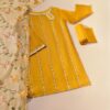 Agha Noor Yellow Dress Organza Master Replica