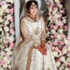 Designer White Net Bridal Frock Master Replica