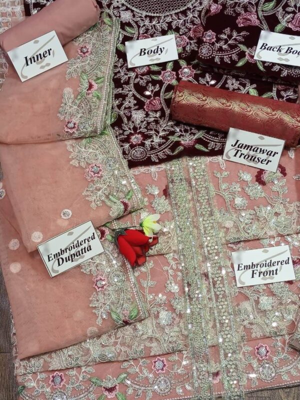 Kashee Multi Color Bridal Dress Net Replica - Pehnawa Boutique