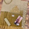 Maria B Chocolate Cappuccino Chiffon Saree Master Replica - Image 2