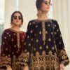 Maria B Embroidered Velvet Dress Master Replica