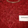 Maria B Red Net Dress Master Replica - Image 3