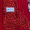 Maria B Ruby Red Dress Chiffon Master Replica - Image 3