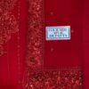 Maria B Ruby Red Dress Chiffon Master Replica - Image 4