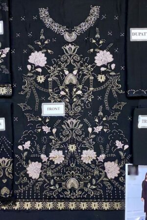 Flossie Black Chiffon Dress Master Replica - Pehnawa Boutique