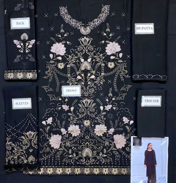 Flossie Black Chiffon Dress Master Replica - Pehnawa Boutique