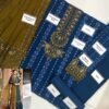 Maria B Blue Combination Chiffon Dress Replica - Pehnawa Boutique