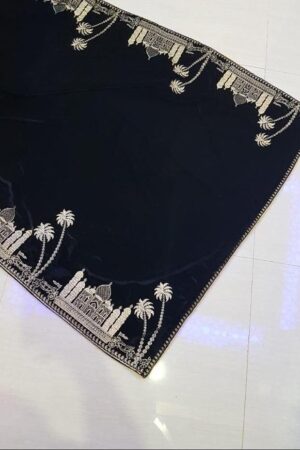 Embroidered Micro Velvet 5000 Shawl - Pehnawa Boutique