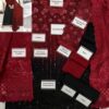 Maria B Red and Black Chiffon Dress Master Replica - Image 2