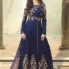 Indian Blue Chiffon Party Wear Master Replica