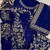 Indian Blue Chiffon Party Wear Master Replica - Image 2