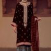 Annus Abrar Velvet Dress Master Replica