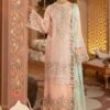 Designer Embroidered Organza Dress Replica