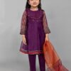 Maria B Purple Organza Collection Replica