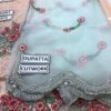 Designer Embroidered Organza Dress Replica - Image 4