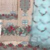 Designer Embroidered Organza Dress Replica - Image 2