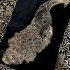 Designer Peacock Velvet Shawl - Image 2