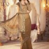 Maria B Embroidered Chiffon Saree Replica