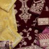 Emaan Adeel Velvet Dress Master Replica - Image 3