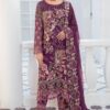 Ramsha Embroidered Chiffon Dress Replica