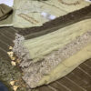 Maria B Embroidered Chiffon Saree Replica - Image 4