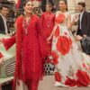 Mushq Embroidered Red Lawn Replica