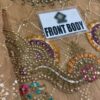 Maria B Vintage Gold Organza Master Replica - Image 3