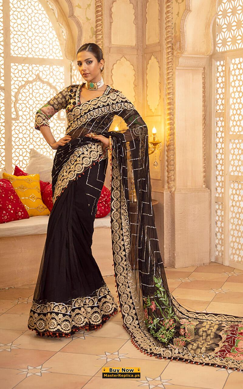 Black Saree - Black Designer Sarees Online - JOSHINDIA – Joshindia