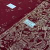 Jazmin Cherry Rose Chiffon Saree Replica - Image 3