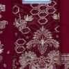 Jazmin Cherry Rose Chiffon Saree Replica - Image 4