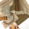 Maria B Chocolate Saree Net Replica - Image 2