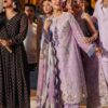 Mushq Purple Embroidered Lawn Replica