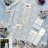 Zarqash Pale Azure Organza Replica - Image 2