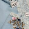Zarqash Pale Azure Organza Replica - Image 4