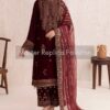Jazmin Maroon Velvet Master Replica