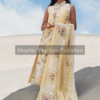 Crimson Yellow Unstitched Lawn Replica